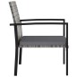 vidaXL Set da Pranzo da Giardino 3 pz in Polyrattan Grigio vidaXL Set da Pranzo da Giardino 3 pz in Polyrattan Grigio
