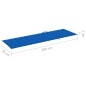 vidaXL Lettino da Giardino con Cuscino Blu Royal Legno Pino Impregnato
