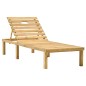 vidaXL Lettino da Giardino con Tavolino Cuscino Legno Pino Impregnato vidaXL Lettino da Giardino con Tavolino Cuscino Legno Pino Impregnato