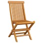 vidaXL Sedie da Giardino con Cuscini Verdi 6 pz in Massello di Teak vidaXL Sedie da Giardino con Cuscini Verdi 6 pz in Massello di Teak