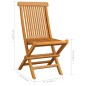 vidaXL Sedie da Giardino con Cuscini Verdi 6 pz in Massello di Teak vidaXL Sedie da Giardino con Cuscini Verdi 6 pz in Massello di Teak