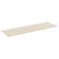 vidaXL Lettino da Giardino con Cuscino Crema Legno Pino Impregnato vidaXL Lettino da Giardino con Cuscino Crema Legno Pino Impregnato