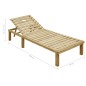 vidaXL Lettino da Giardino con Cuscino Crema Legno Pino Impregnato vidaXL Lettino da Giardino con Cuscino Crema Legno Pino Impregnato