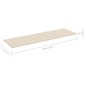 vidaXL Lettino da Giardino con Cuscino Crema Legno Pino Impregnato vidaXL Lettino da Giardino con Cuscino Crema Legno Pino Impregnato