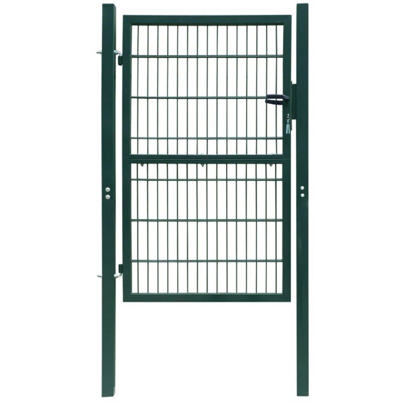 Cancello da Giardino 2D (Singolo) Verde 106 x 190 cm Cancello da Giardino 2D (Singolo) Verde 106 x 190 cm