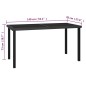 vidaXL Set da Pranzo da Giardino 5 pz in Polyrattan Nero