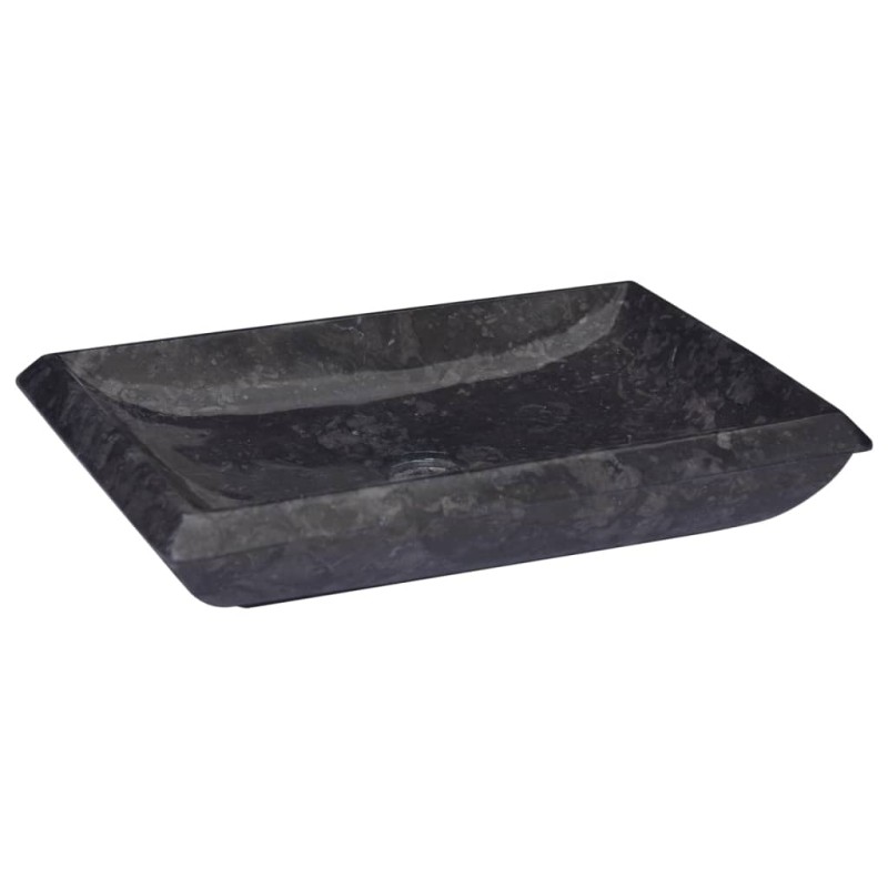 Lavandino Nero 50x35x10 cm in Marmo Lavandino Nero 50x35x10 cm in Marmo