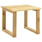vidaXL Lettino da Giardino con Tavolino Cuscino Legno Pino Impregnato