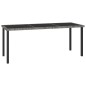 vidaXL Set da Pranzo da Giardino 7 pz in Polyrattan Grigio vidaXL Set da Pranzo da Giardino 7 pz in Polyrattan Grigio