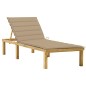 vidaXL Lettino da Giardino con Cuscino Beige Legno Pino Impregnato vidaXL Lettino da Giardino con Cuscino Beige Legno Pino Impregnato