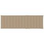 vidaXL Lettino da Giardino con Cuscino Beige Legno Pino Impregnato vidaXL Lettino da Giardino con Cuscino Beige Legno Pino Impregnato