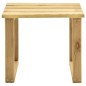 vidaXL Lettino da Giardino con Tavolino Cuscino Legno Pino Impregnato