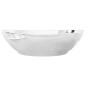 Lavandino 40x33x13,5 cm in Ceramica Argento Lavandino 40x33x13,5 cm in Ceramica Argento