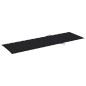 vidaXL Lettino da Giardino con Cuscino Nero Legno di Pino Impregnato vidaXL Lettino da Giardino con Cuscino Nero Legno di Pino Impregnato
