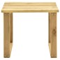 vidaXL Lettino da Giardino con Tavolino Cuscino Legno Pino Impregnato vidaXL Lettino da Giardino con Tavolino Cuscino Legno Pino Impregnato