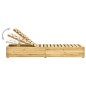vidaXL Lettino da Giardino con Tavolino Cuscino Legno Pino Impregnato vidaXL Lettino da Giardino con Tavolino Cuscino Legno Pino Impregnato