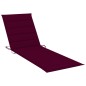 vidaXL Lettino Prendisole Doppio e Cuscini Rosso Vino Pino Impregnato vidaXL Lettino Prendisole Doppio e Cuscini Rosso Vino Pino Impregnato