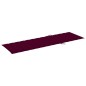 vidaXL Lettino Prendisole Doppio e Cuscini Rosso Vino Pino Impregnato vidaXL Lettino Prendisole Doppio e Cuscini Rosso Vino Pino Impregnato