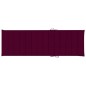 vidaXL Lettino Prendisole Doppio e Cuscini Rosso Vino Pino Impregnato vidaXL Lettino Prendisole Doppio e Cuscini Rosso Vino Pino Impregnato