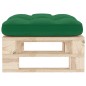 vidaXL Ottomana da Giardino Pallet in Legno di Pino Impregnato