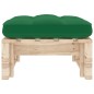 vidaXL Ottomana da Giardino Pallet in Legno di Pino Impregnato