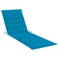 vidaXL Lettino Prendisole Doppio e Cuscini Blu Pino Impregnato vidaXL Lettino Prendisole Doppio e Cuscini Blu Pino Impregnato