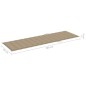 vidaXL Lettino da Giardino con Tavolino Cuscino Legno Pino Impregnato vidaXL Lettino da Giardino con Tavolino Cuscino Legno Pino Impregnato