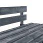 vidaXL Divano Centrale da Giardino Pallet Legno Pino Impregnato Grigio