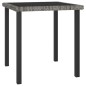 vidaXL Set da Pranzo da Giardino 3 pz in Polyrattan Grigio
