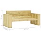 vidaXL Set Divani da Giardino 2 pz con Cuscini Legno Pino Impregnato