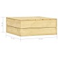 vidaXL Set Divani da Giardino 2 pz con Cuscini Legno Pino Impregnato