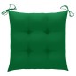 vidaXL Sedie da Giardino 2 pz con Cuscini Verdi in Massello di Teak vidaXL Sedie da Giardino 2 pz con Cuscini Verdi in Massello di Teak