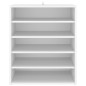 vidaXL Scarpiera Bianca 60x35x70 cm in Truciolato vidaXL Scarpiera Bianca 60x35x70 cm in Truciolato