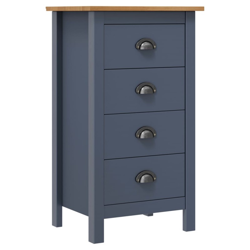 Credenza Hill Grigia 46x35x80 cm in Legno Massello di Pino Credenza Hill Grigia 46x35x80 cm in Legno Massello di Pino