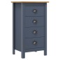 Credenza Hill Grigia 46x35x80 cm in Legno Massello di Pino Credenza Hill Grigia 46x35x80 cm in Legno Massello di Pino
