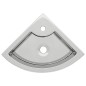 vidaXL Lavandino con Troppopieno 45x32x12,5 cm in Ceramica Argento vidaXL Lavandino con Troppopieno 45x32x12,5 cm in Ceramica Argento