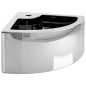 vidaXL Lavandino con Troppopieno 45x32x12,5 cm in Ceramica Argento vidaXL Lavandino con Troppopieno 45x32x12,5 cm in Ceramica Argento