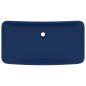 vidaXL Lavabo Lusso Rettangolare Blu Scuro Opaco 71x38 cm in Ceramica vidaXL Lavabo Lusso Rettangolare Blu Scuro Opaco 71x38 cm in Ceramica