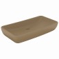 vidaXL Lavandino Lusso Rettangolare Crema Opaco 71x38 cm in Ceramica vidaXL Lavandino Lusso Rettangolare Crema Opaco 71x38 cm in Ceramica