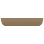 vidaXL Lavandino Lusso Rettangolare Crema Opaco 71x38 cm in Ceramica vidaXL Lavandino Lusso Rettangolare Crema Opaco 71x38 cm in Ceramica
