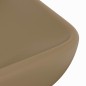 vidaXL Lavandino Lusso Rettangolare Crema Opaco 71x38 cm in Ceramica vidaXL Lavandino Lusso Rettangolare Crema Opaco 71x38 cm in Ceramica