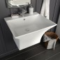 vidaXL Lavabo a Parete in Ceramica Bianco 500x450x410 mm vidaXL Lavabo a Parete in Ceramica Bianco 500x450x410 mm