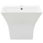 vidaXL Lavabo a Parete in Ceramica Bianco 500x450x410 mm vidaXL Lavabo a Parete in Ceramica Bianco 500x450x410 mm