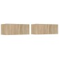 Set di Mobili Porta TV 4 pz Rovere Sonoma in Legno Multistrato Set di Mobili Porta TV 4 pz Rovere Sonoma in Legno Multistrato