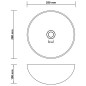 vidaXL Lavandino da Bagno in Ceramica Marrone Scuro Rotondo vidaXL Lavandino da Bagno in Ceramica Marrone Scuro Rotondo