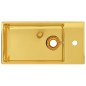 vidaXL Lavandino con Troppopieno 49x25x15 cm in Ceramica Oro