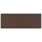 vidaXL Lavabo Troppopieno Cubico Marrone Scuro Opaco 41x41cm Ceramica