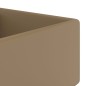 vidaXL Lavabo Troppopieno Quadrato Crema Opaco 41x41cm Ceramica vidaXL Lavabo Troppopieno Quadrato Crema Opaco 41x41cm Ceramica