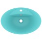 vidaXL Lavabo con Troppopieno Ovale Turchese Opaco 58,5x39 cm Ceramica vidaXL Lavabo con Troppopieno Ovale Turchese Opaco 58,5x39 cm Ceramica