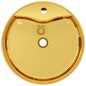 vidaXL Lavandino con Troppopieno 46,5x15,5 cm in Ceramica Oro vidaXL Lavandino con Troppopieno 46,5x15,5 cm in Ceramica Oro